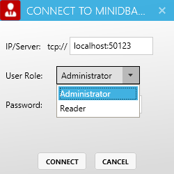 Connect to miniDBA Server
