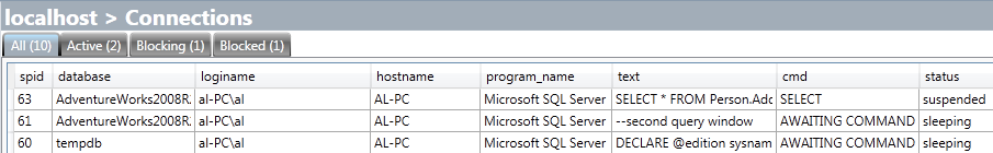 SQL Server connections